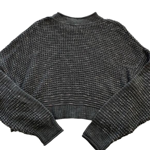 Abound Nordstrom Crewneck Cropped Sweater Grey Charcoal Heather XL - Picture 9 of 9
